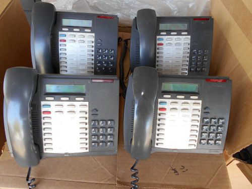 Lot of 4 Mitel Superset 4025 Digital Telephone - Black (#102)