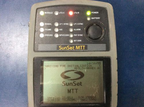 Sunrise Telecom Sunset MTT with ADSL2+ ATU-R Module SSMTT-19A