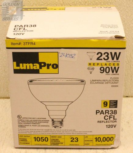 Lumapro par38 cfl flood light 120v 23w for sale
