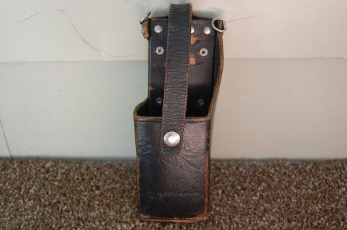 Vintage Motorola Leather Radio Holder