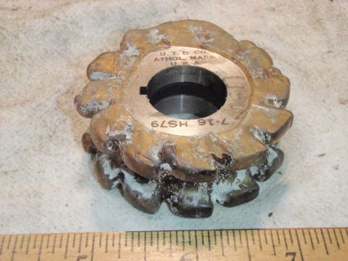 UNION 2 1/4&#034; x 3/4&#034; x 7/8&#034; CONCAVE  7/16DIA Side Milling Cutter HSS IN WAX