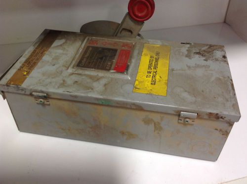 Cutler hammer  600v 30a heavy duty safety switch rev.3 dh361urk 101787 for sale
