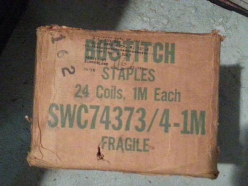 24 new STANLEY Bostitch SWC74373/4-1M Coils Carton Closing 24,000 Staples 3/4&#034;