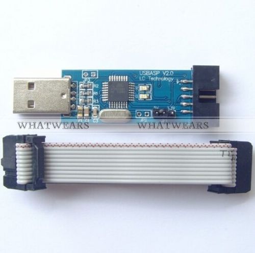 USBASP USBISP LC-01 51 AVR Programmer Adapter 10 Pin Cable USB ATMEGA8 FKS