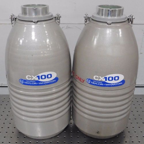 C116598 Lot 2 Taylor-Wharton CX100 LN2 Dewar Liquid Nitrogen Storage Tanks