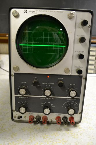 Knight Wideband Oscilloscope DC to 5.2MC Model KG-635 with Manual