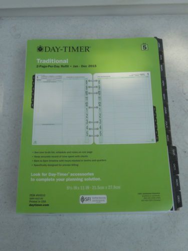 Day-Timer Original Daily Planner Refill 2015, 8.5 x 11 Inch Page Size 94010