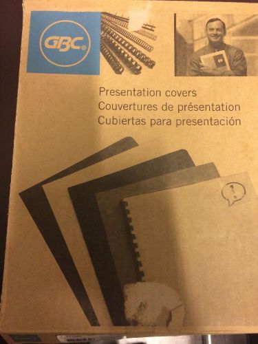Gbc proclick presentation cover - letter - 8.50&#034; x 11&#034; - clear-100 bx. pre-punch for sale