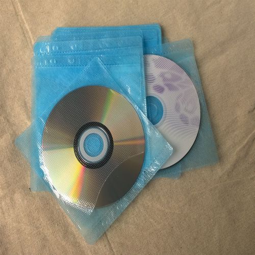 New 100Pcs Ultrathin CD/DVD Double Side Envelope Cover Storage Bag Sleeves CN