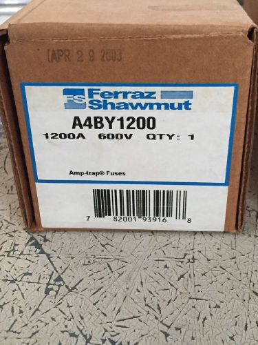 Ferraz Shawmut A4BY-1200 Amp-Trap Fuse NEW Old Stock A4BY1200 1200a 600v Volts