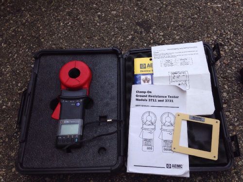 AEMC 3731 Clamp-On Ground Resistance Tester With Case Great Price !!