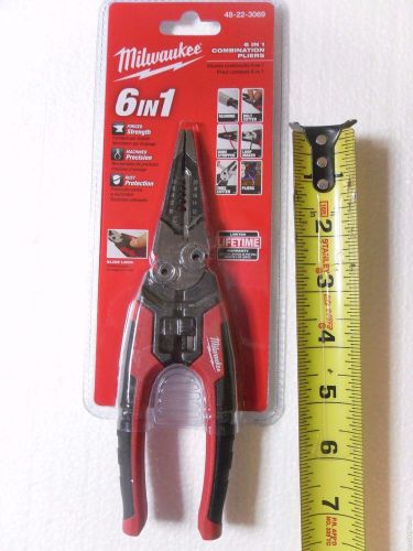 Milwaukee 48-22-3069 6 in 1 Combination Pliers &amp; Wire Stripper