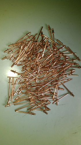150 copper pop rivet w/steel mandrill 1/8&#034;x1/2&#034;#cbs44 dome head for sale