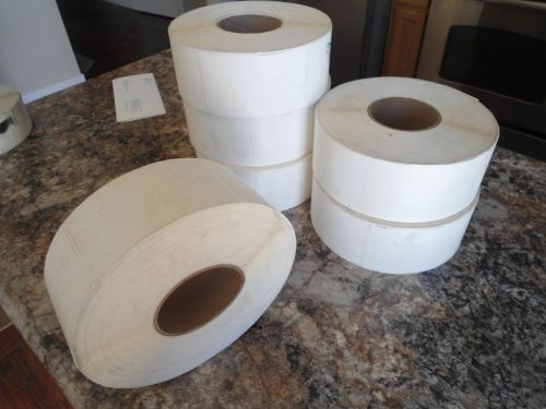 6 ROLLS DIRECT THERMAL 3X5 LABELS 1200/ROLL non perforated