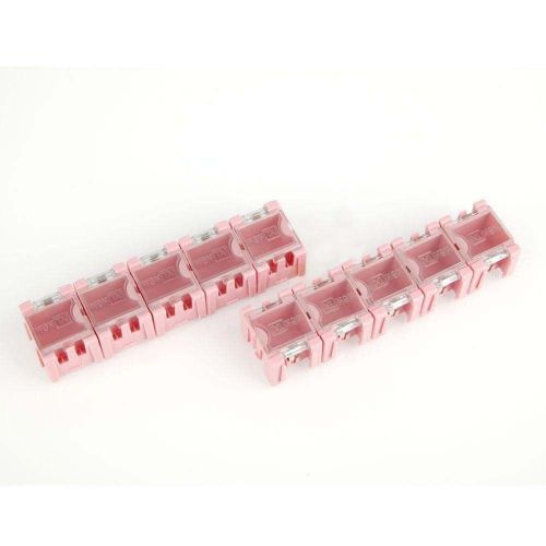 10pcs SMT SMD Kit Electronic Component Mini Storage Boxes Tool Pink Boxes