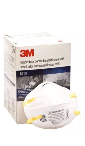 3M 8210 N95 Particulate Respirator Mask, Box 0f 20 *Free US Shipping*