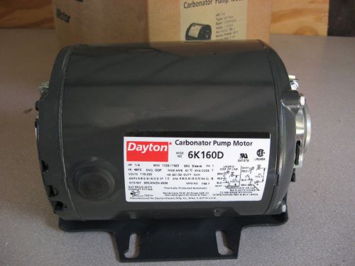 Dayton 6K160D Carbonator Motor 1/4 HP 115-230 VAC New