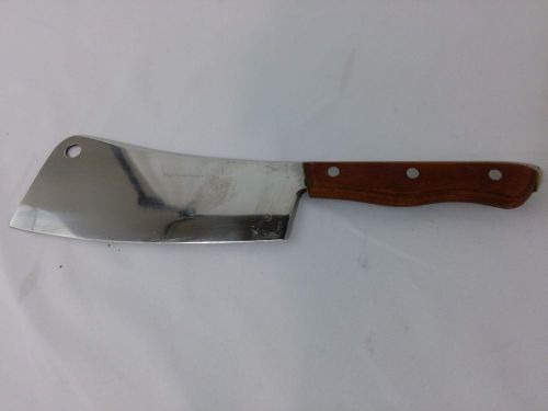Maxam Steel Japanese 11.5&#034; Full Tang Stainless Butcher Knife with Wooden Handle