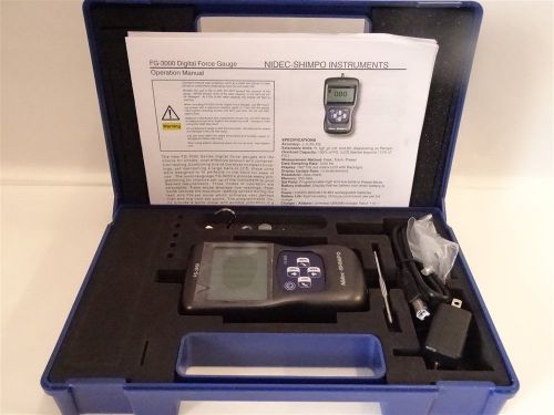 Shimpo FG-3008 Compact Digital Force Gauge, Three Mode Operation, Data Logging