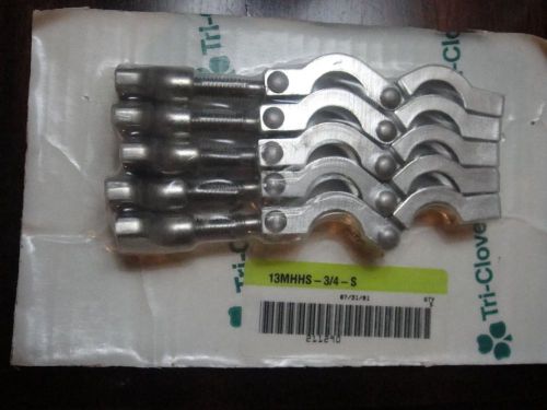 LOT OF 5 Tri Clover  13MHHS-3/4-S CLAMP NEW
