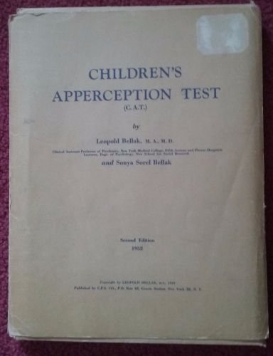 Children&#039;s Apperception Test - Cards and Manual (Projective Test)