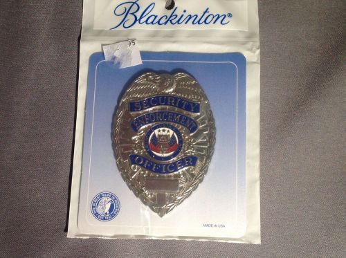 NIP Blackinton Security Enforcement Officer Badge - SIL-TONE A7073