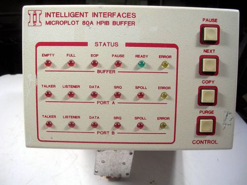 INTELLIGENT INTERFACES MICROPLOT 80A TESTED GOOD