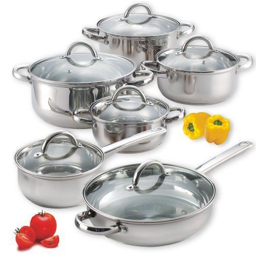 Cook n home 12-piece stainless steel set for sale