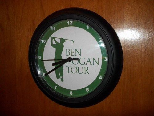 Ben Hogan Golf Clubhouse Man Cave Wall Clock Advertising Sign