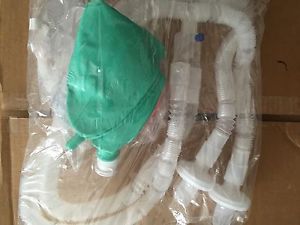 Lot of 10 westmed disposable anesthesia breathing circuit kits with mask for sale
