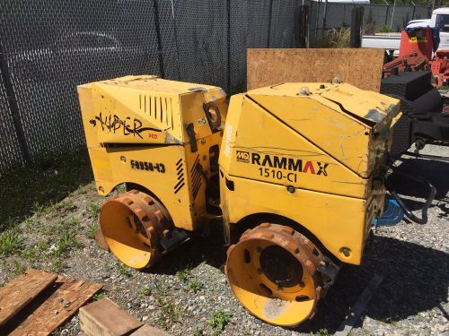 RAMMAX / MULTIQUIP  1510-CL TRENCH ROLLER &lt; 2011  *LOW HOURS*  WIRELESS REMOTE