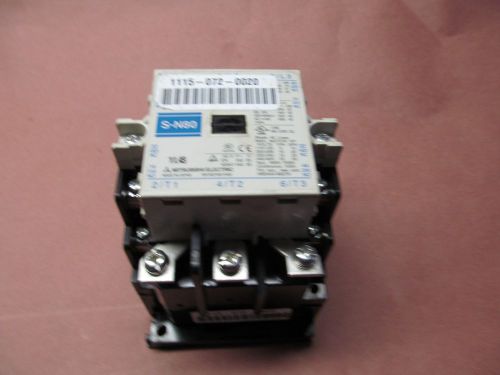 USED MITTSUBISHI 3 POLE 100 AMP CONTACTOR 220 VOLT COIL