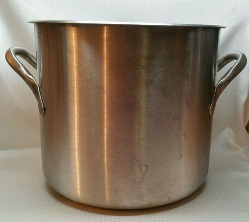 VOLLRATH 20 QT BRUSHED STAINLESS STEEL STOCK POT