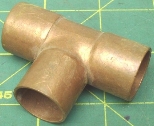 5/8 SOLDER CONNECT COPPER FITTING TEE FEMALE SOCKET ENDS (QTY 2) #56686