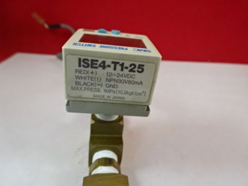 Smc japan air pneumatic pressure switch ise4-t1-25 as is b#n5-a-32 for sale