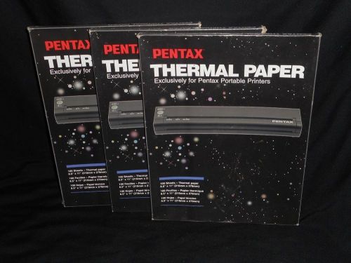 Pentax Letter Size Thermal Paper - 300 Sheets - (3) 100 ct packs - New - 201960