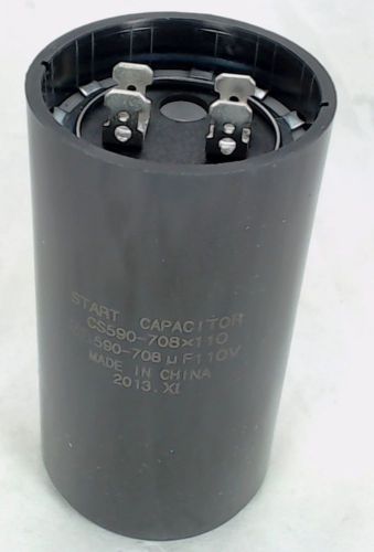 Start capacitor, round, 590-708 mfd., 110 volt, cs590-708x110 for sale