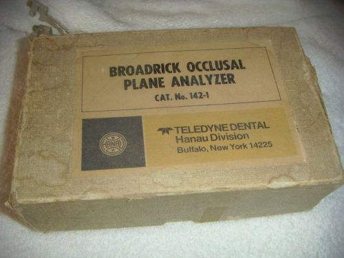 Used hanau broadrick occlusal plane analyzer model no. 142-1 in original box for sale