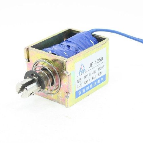 Uxcell? dc 24v 360ma push pull type open frame solenoid electromagnet 10mm 60n for sale