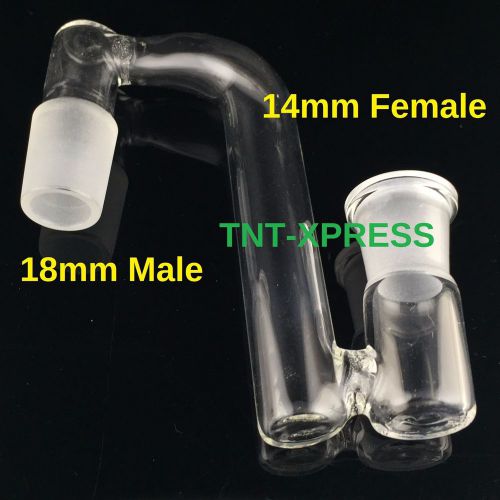 1P 14mm Female to 18 Male Drop Down Adapter Connector Glass Dropdown (LGT-30)