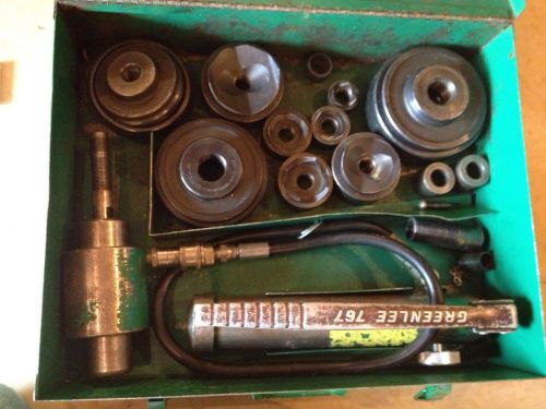 Greenlee 7310  Knockout Punch Set for 1/2&#034; THR 4&#034;,CONDUCT