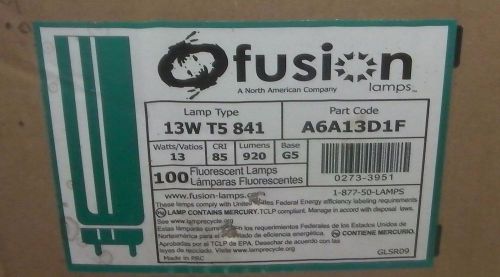 Fusion Lamps A6A13D1F 13W T5 841 G5 Bulb (Case of 100)