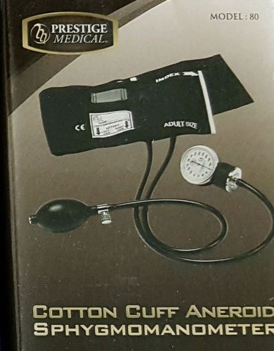 Prestige medical cotton cuff aneroid sphygmomanometer model 80 for sale