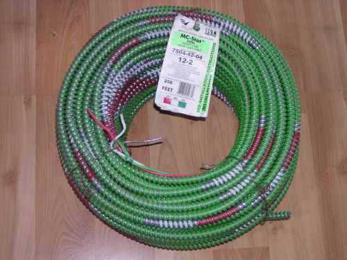 Armored armor cable,12/2 x 250 ft. health care facility mc stat cable, for sale