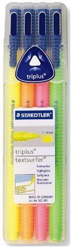 [Set of 3] Staedtler Triplus Textsurfer Highlighter - 4 Color Set