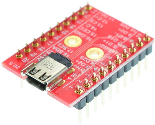 HDMI micro Type D Female socket Breakout Board, adapter,  eLabGuy HDMI-DF-BO-V1A