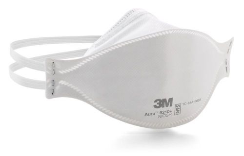 10 Masks - 3M Aura™ 9210+ N95 Disposable Respirator Masks