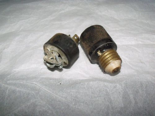 Vintage Hubbell Twist Lock Edison Plug Electrical Coupler