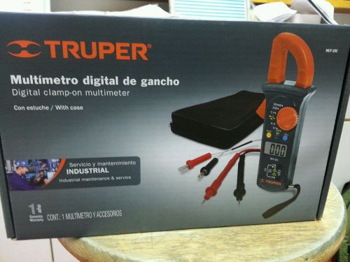 Mut-202 digital clamp-on multimeter truper with case for sale