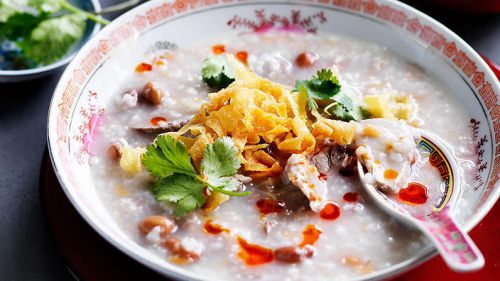 Recipe Salted fish and peanut congee